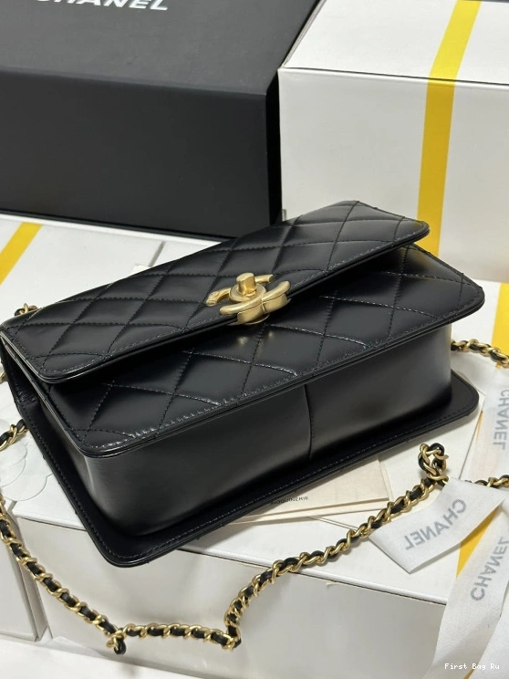 First Bag Ru FLAP CHANEL -14.5*22*8cm BAG 0807